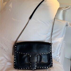 Rebecca Minkoff Black Studded Chain crossbody Bag